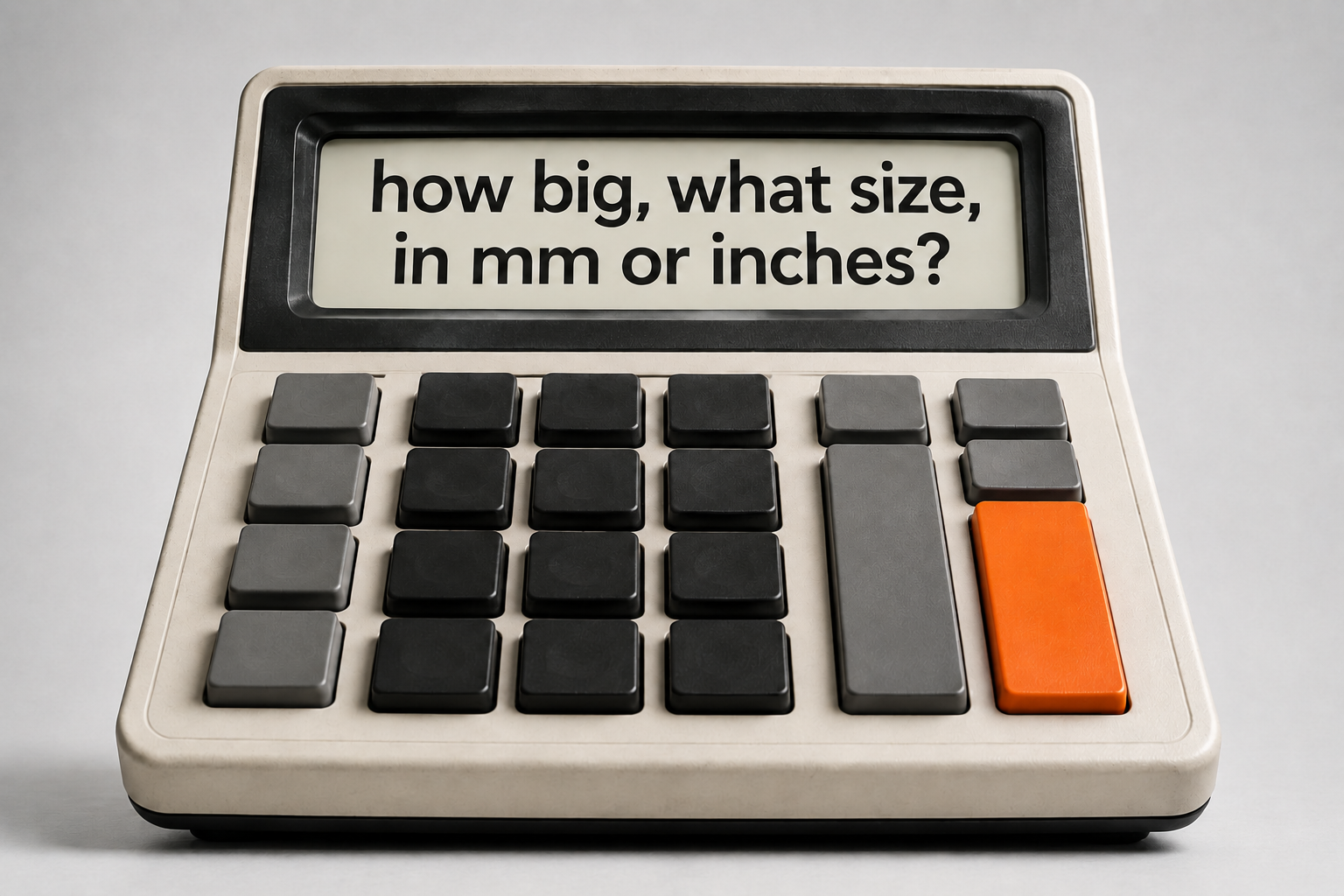 Art Print Size Chart plus Inches to mm Conversion Table