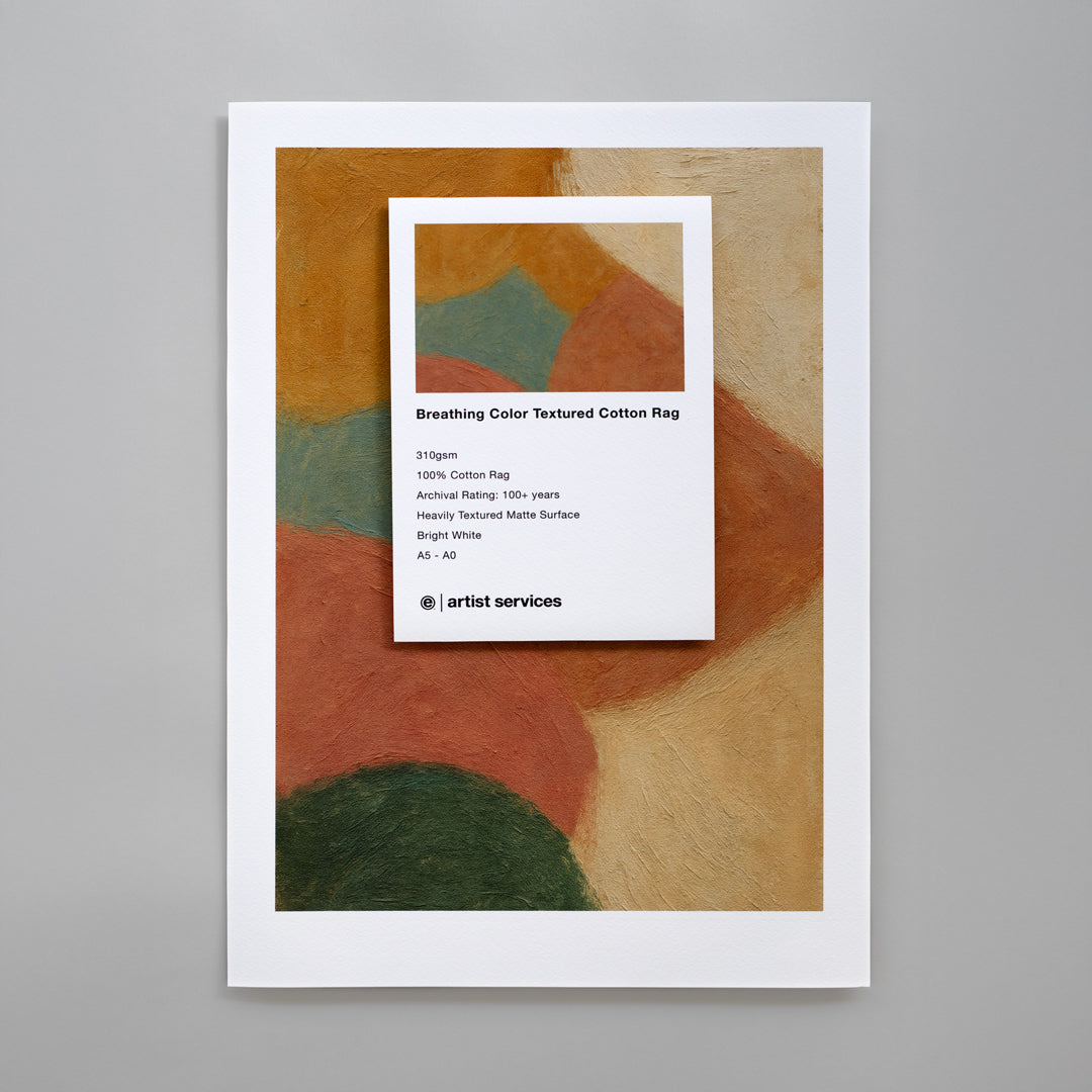 Breathing Color Textured Cotton Rag