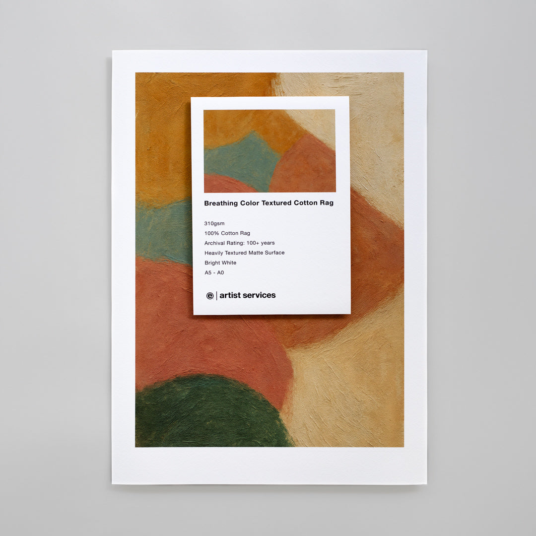 Breathing Color Textured Cotton Rag