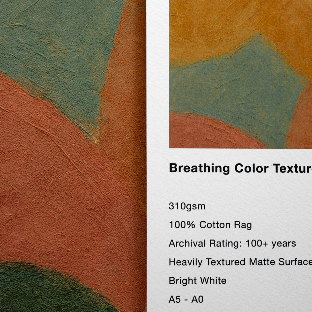 Breathing Color Textured Cotton Rag