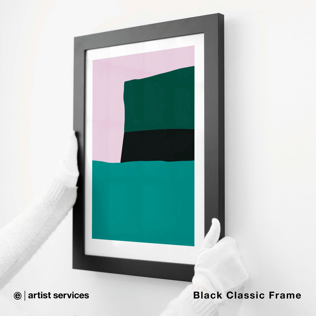 Epson Enhanced Matte | SIMPLE FRAMED + STANDARD GLASS | Black Classic Frame