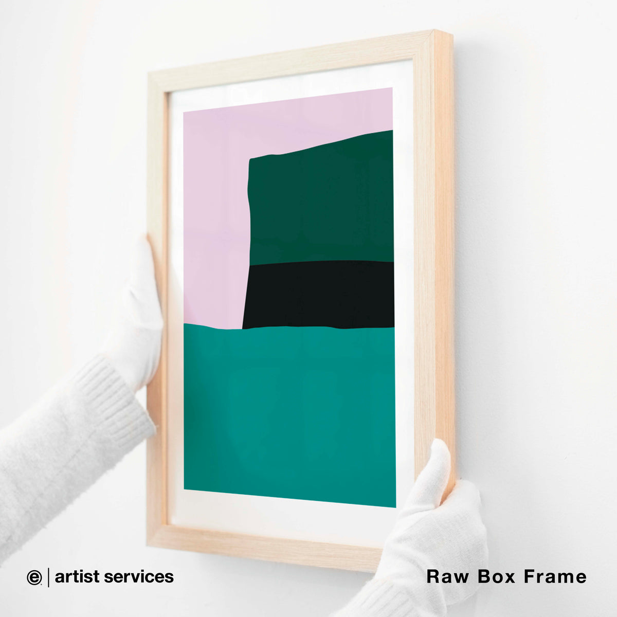Epson Enhanced Matte | SIMPLE FRAMED + STANDARD GLASS | Raw Box Frame