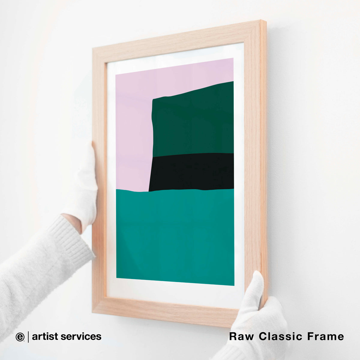 Epson Enhanced Matte | SIMPLE FRAMED + STANDARD GLASS | Raw Classic Frame