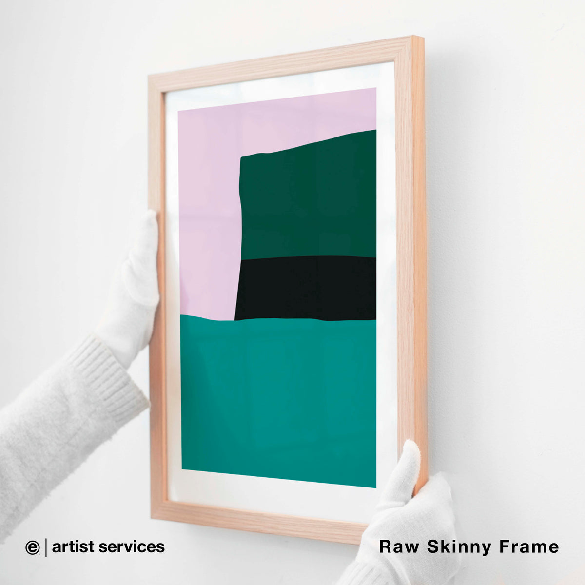 Epson Enhanced Matte | SIMPLE FRAMED + STANDARD GLASS | Raw Skinny Frame