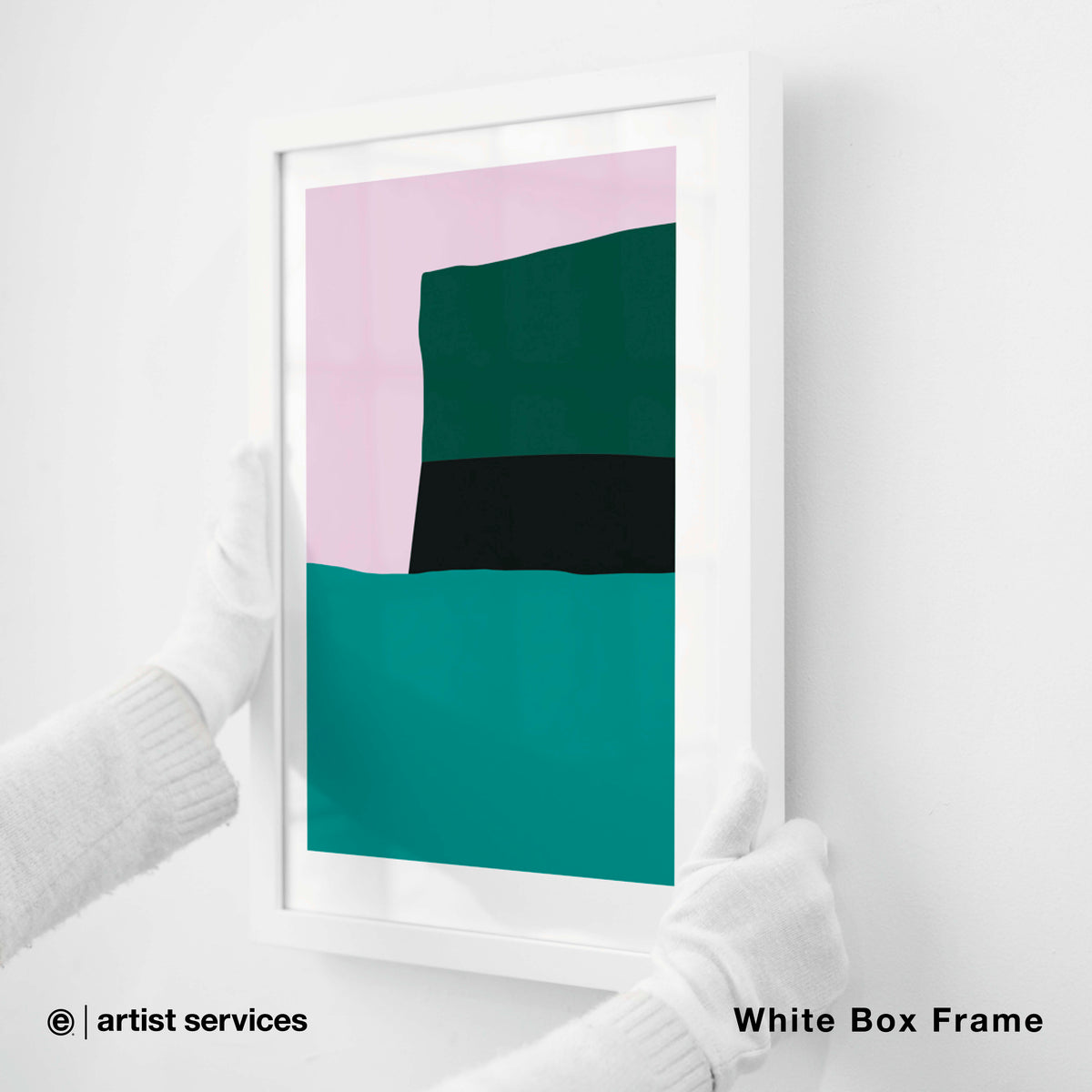 Epson Enhanced Matte | SIMPLE FRAMED + STANDARD GLASS | White Box Frame
