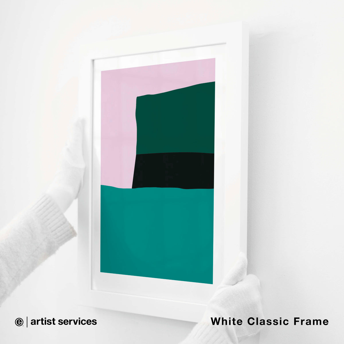 Epson Enhanced Matte | SIMPLE FRAMED + STANDARD GLASS | White Classic Frame