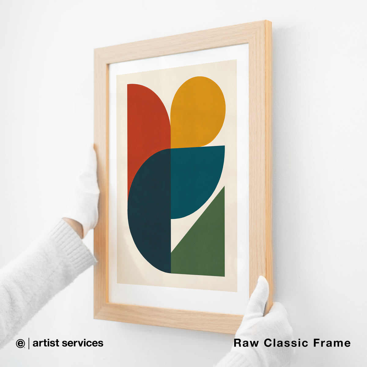Hahnemuhle German Etching | SIMPLE FRAMED + STANDARD GLASS | Raw Classic Frame