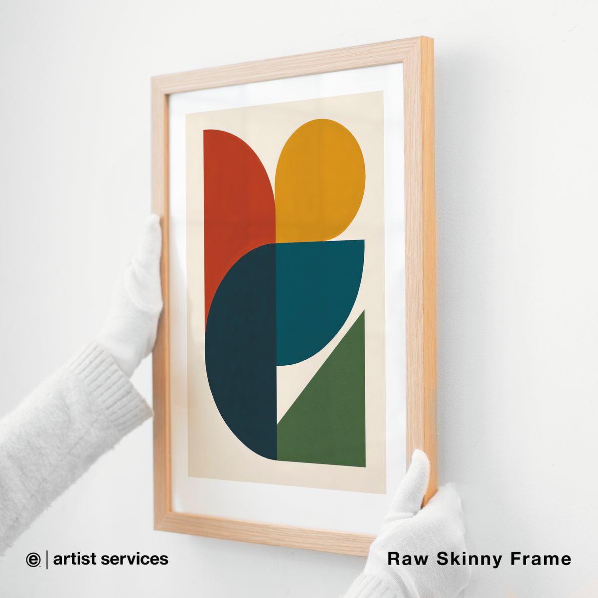 Hahnemuhle German Etching | SIMPLE FRAMED + STANDARD GLASS | Raw SkinnyFrame