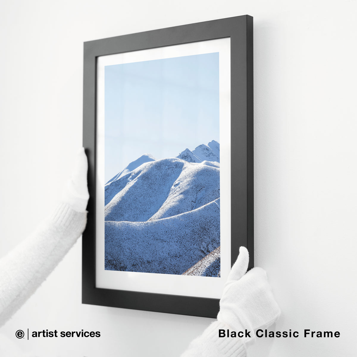 Hahnemuhle Photo Rag | SIMPLE FRAMED + STANDARD GLASS | Black Classic Frame