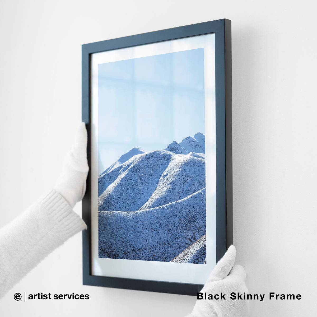 Hahnemuhle Photo Rag | SIMPLE FRAMED + STANDARD GLASS | Black Skinny Frame
