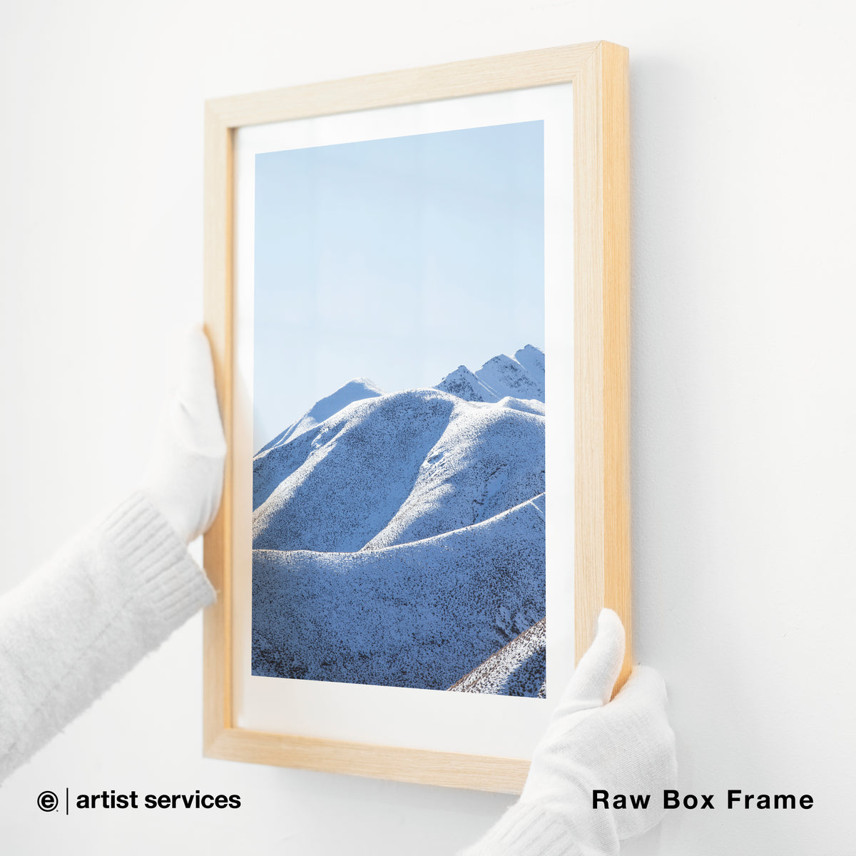 Hahnemuhle Photo Rag | SIMPLE FRAMED + STANDARD GLASS | Raw Box Frame