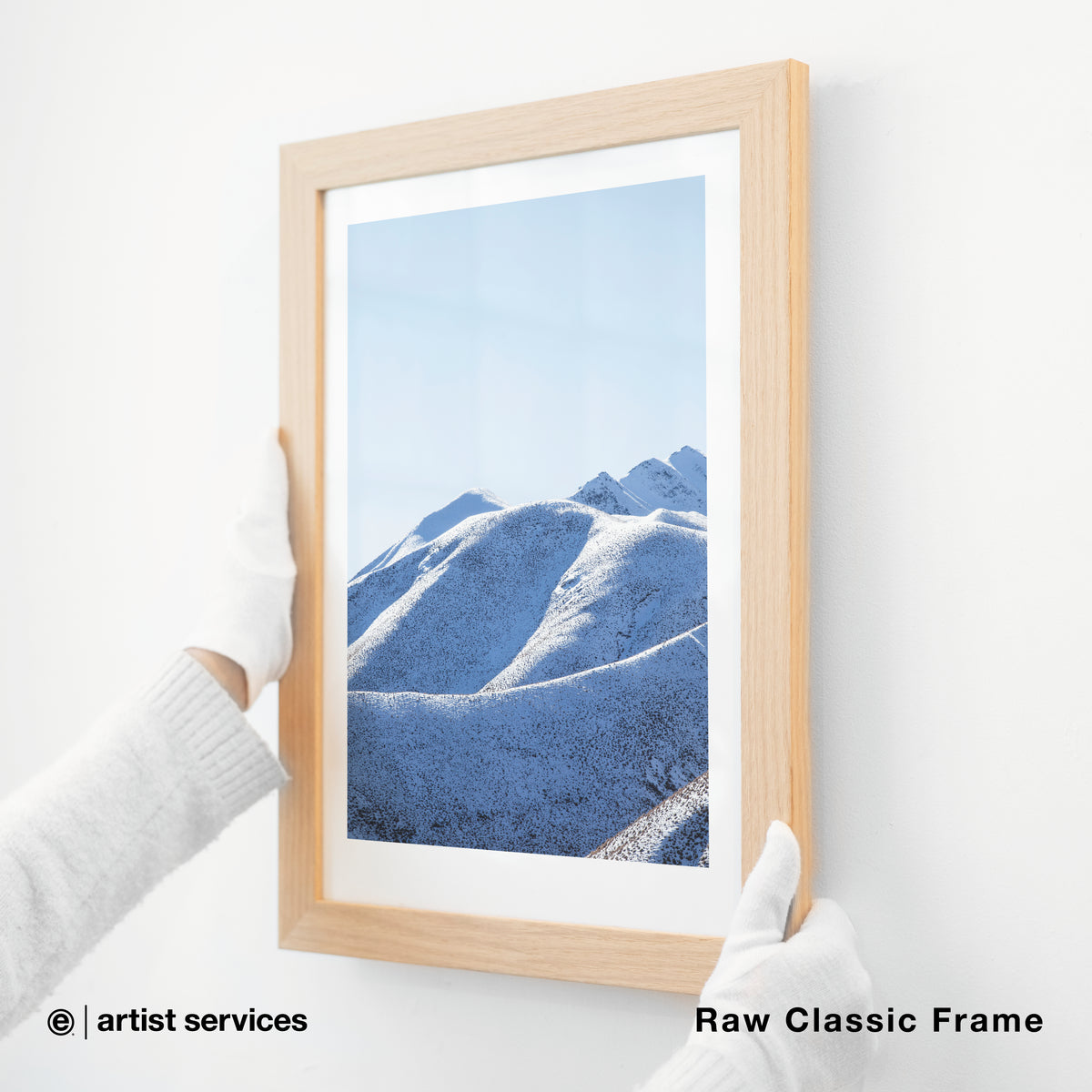 Hahnemuhle Photo Rag | SIMPLE FRAMED + STANDARD GLASS | Raw Classic Frame
