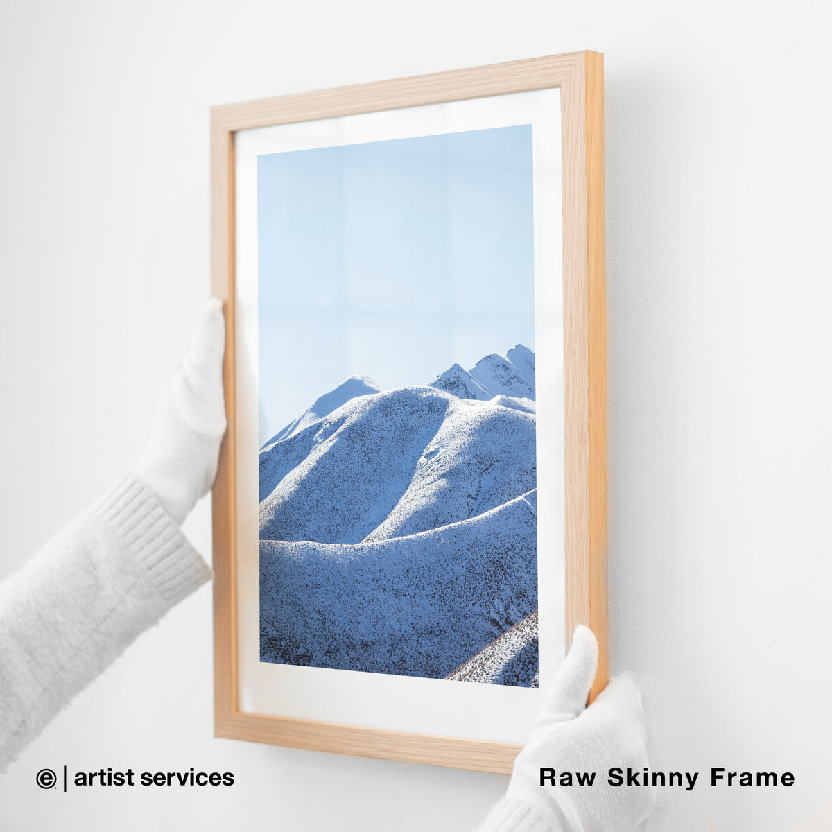 Hahnemuhle Photo Rag | SIMPLE FRAMED + STANDARD GLASS | Raw Skinny Frame