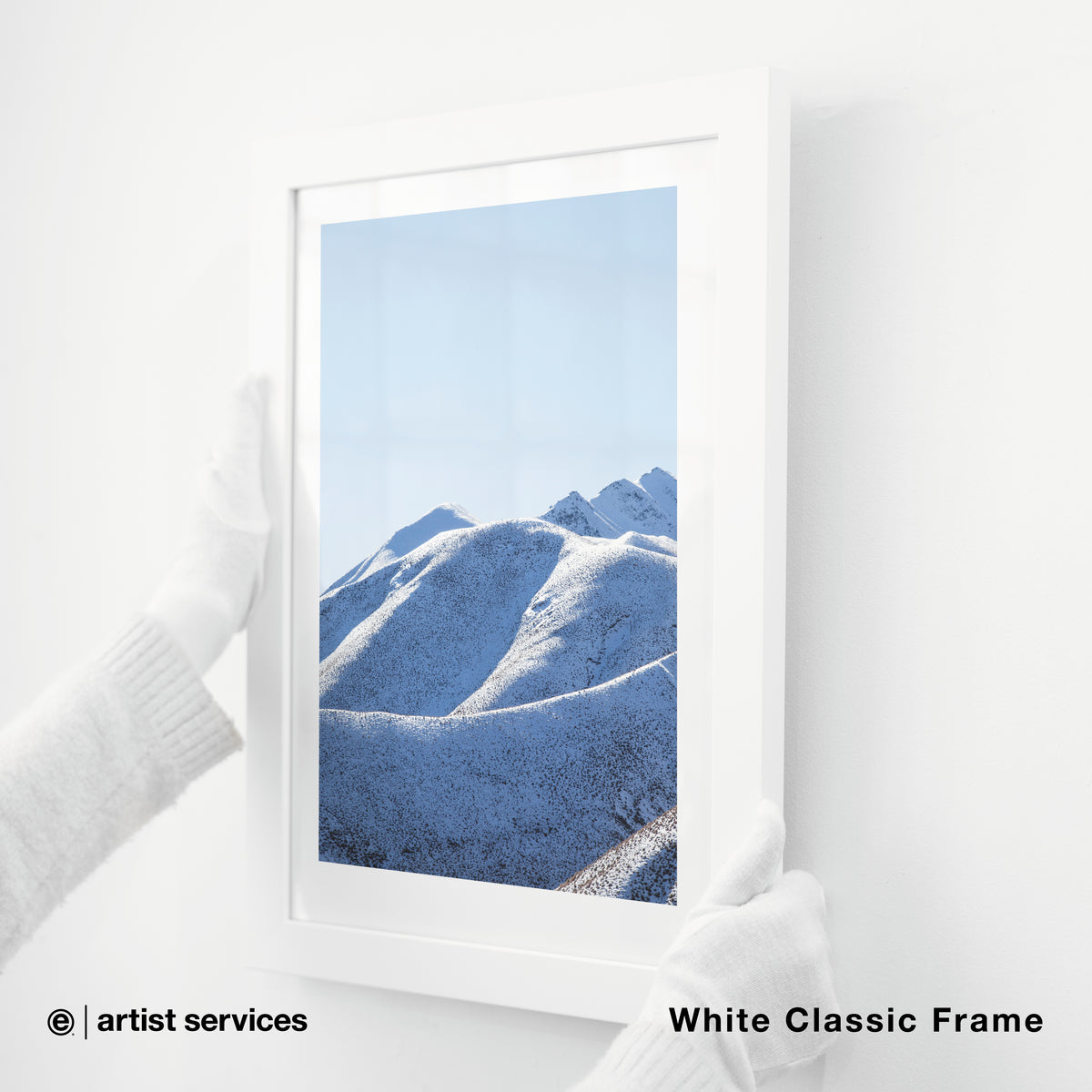 Hahnemuhle Photo Rag | SIMPLE FRAMED + STANDARD GLASS | White Classic Frame