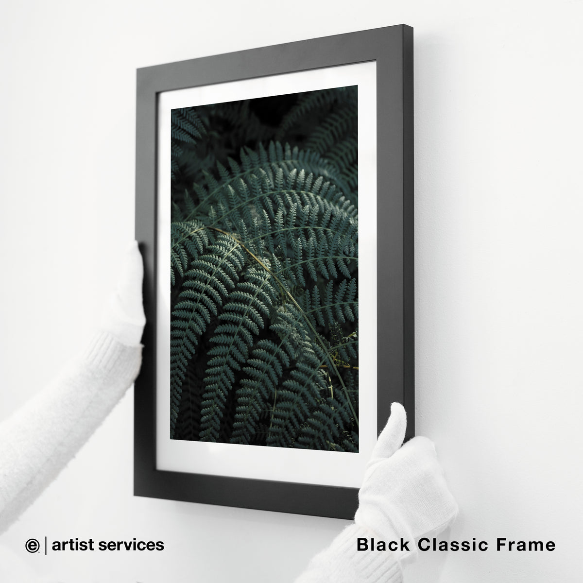 Hahnemuhle Photo Satin | SIMPLE FRAMED + STANDARD GLASS | Black Classic Frame