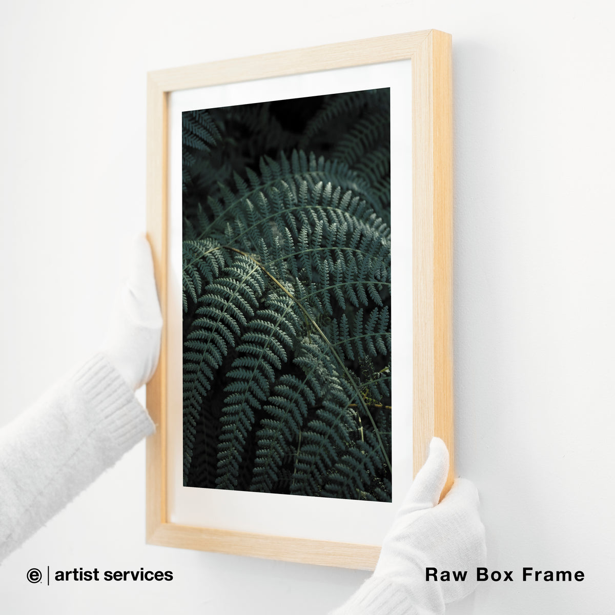 Hahnemuhle Photo Satin | SIMPLE FRAMED + STANDARD GLASS | Raw Box Frame