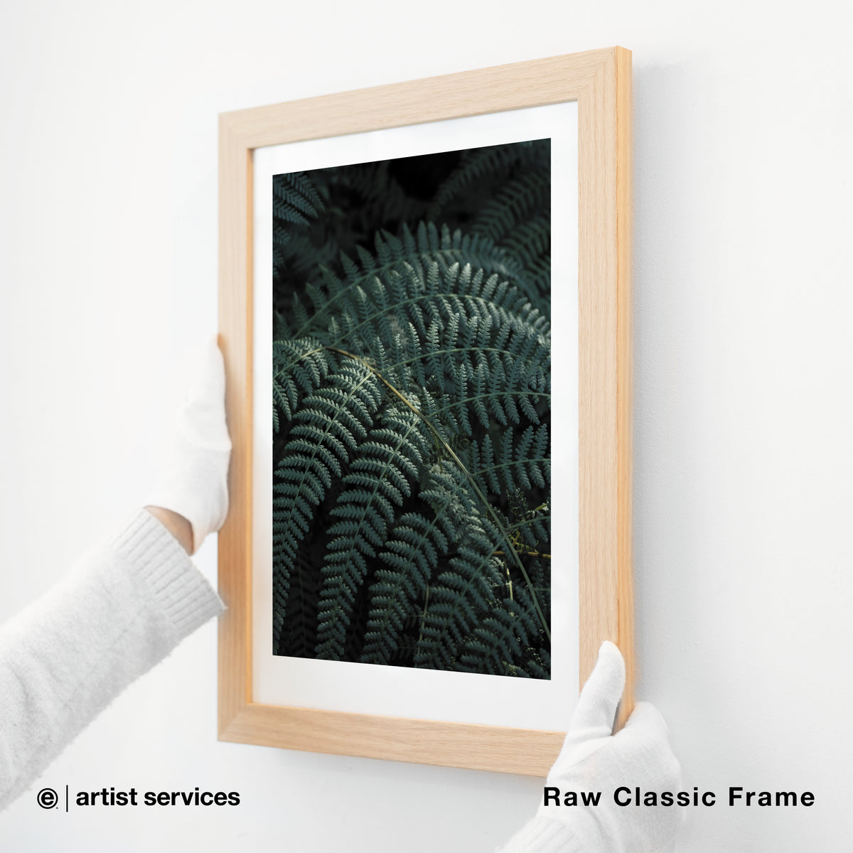 Hahnemuhle Photo Satin | SIMPLE FRAMED + STANDARD GLASS | Raw Classic Frame