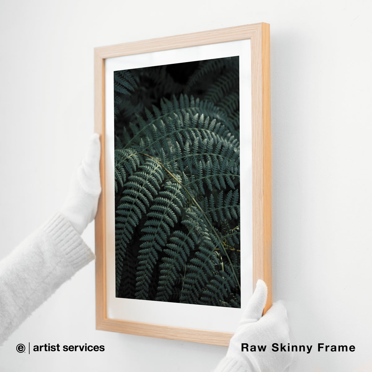 Hahnemuhle Photo Satin | SIMPLE FRAMED + STANDARD GLASS | Raw Skinny Frame