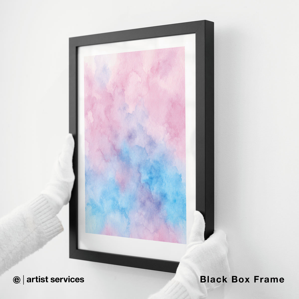 Textured Matte | SIMPLE FRAMED + STANDARD GLASS | Black Box Frame