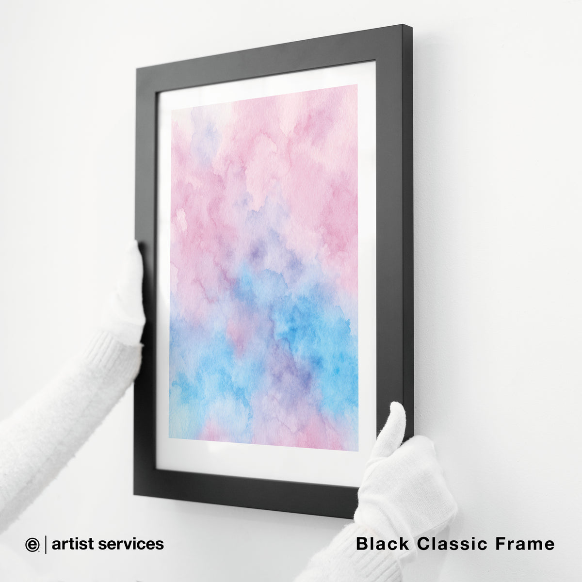 Textured Matte | SIMPLE FRAMED + STANDARD GLASS | Black Classic Frame