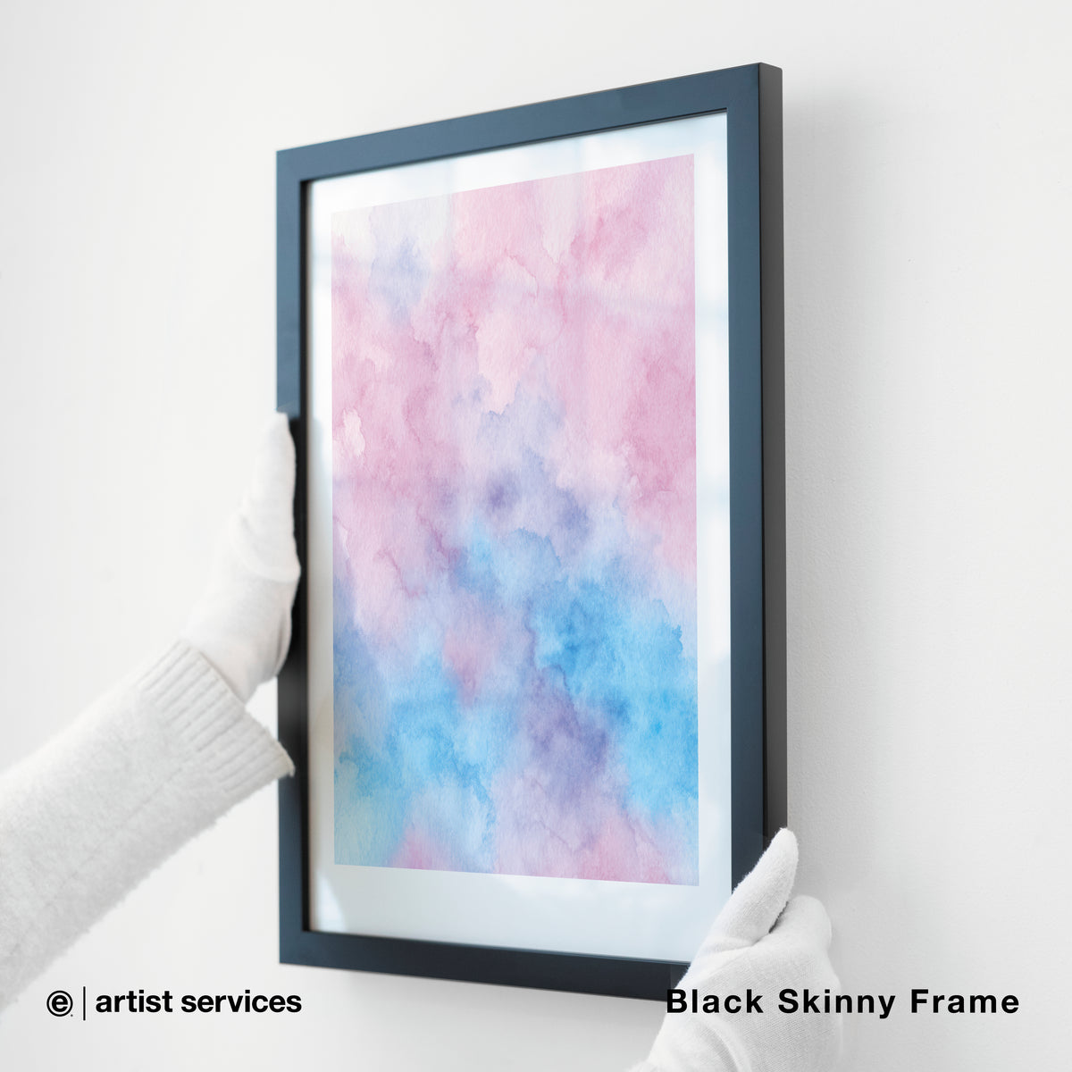 Textured Matte | SIMPLE FRAMED + STANDARD GLASS | Black Skinny Frame
