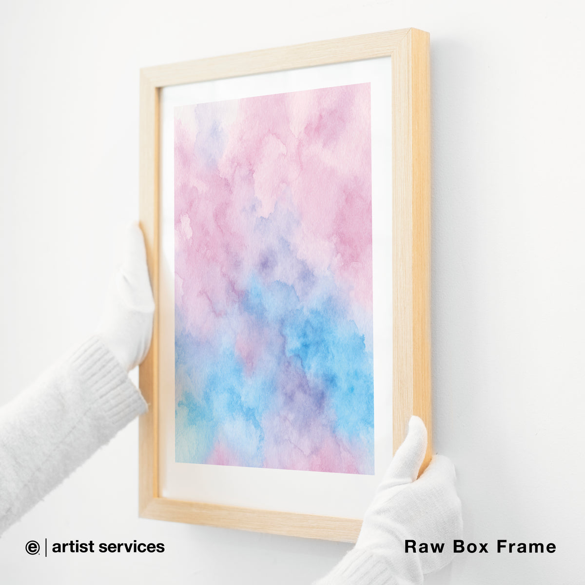 Textured Matte | SIMPLE FRAMED + STANDARD GLASS | Raw Box Frame