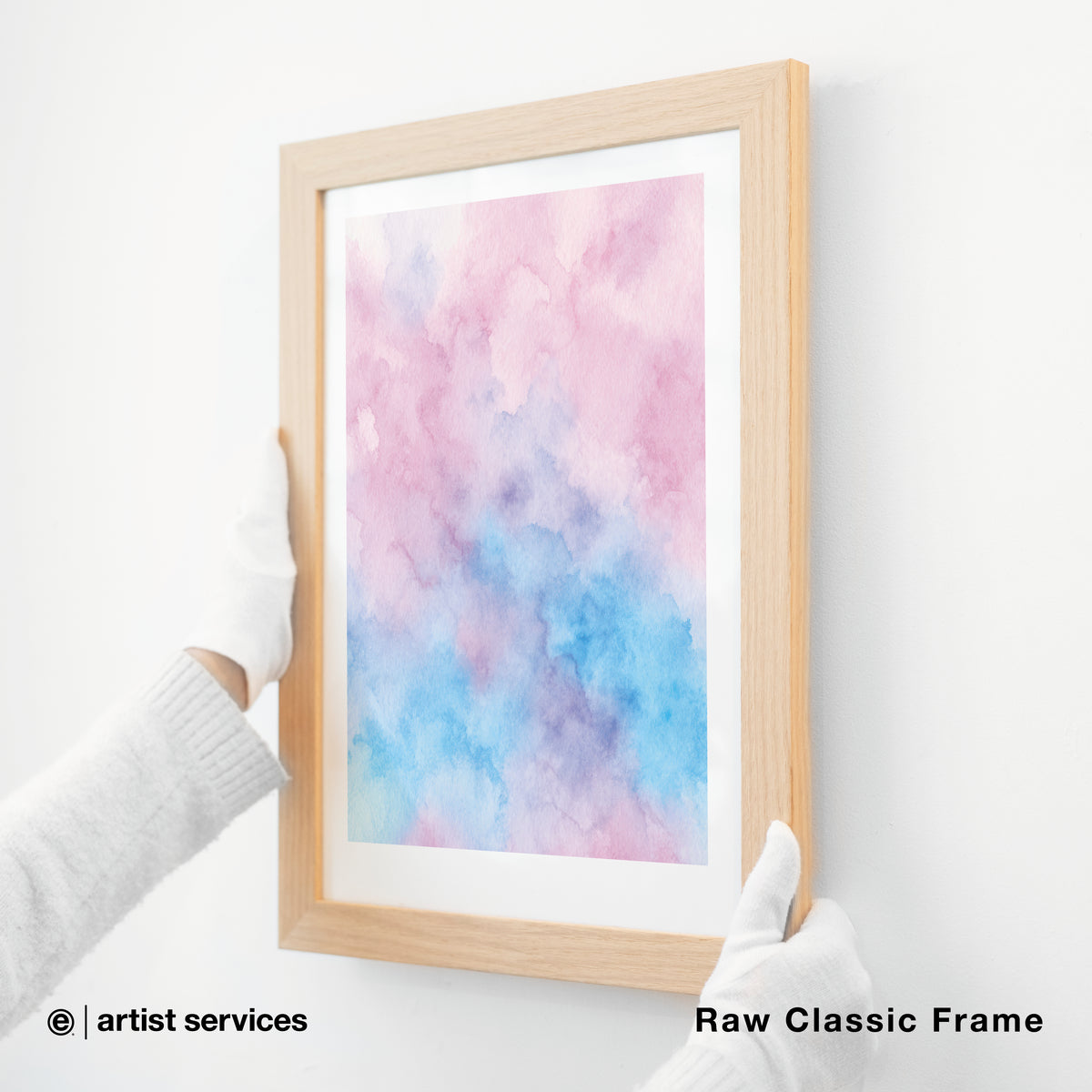 Textured Matte | SIMPLE FRAMED + STANDARD GLASS | Raw Classic Frame