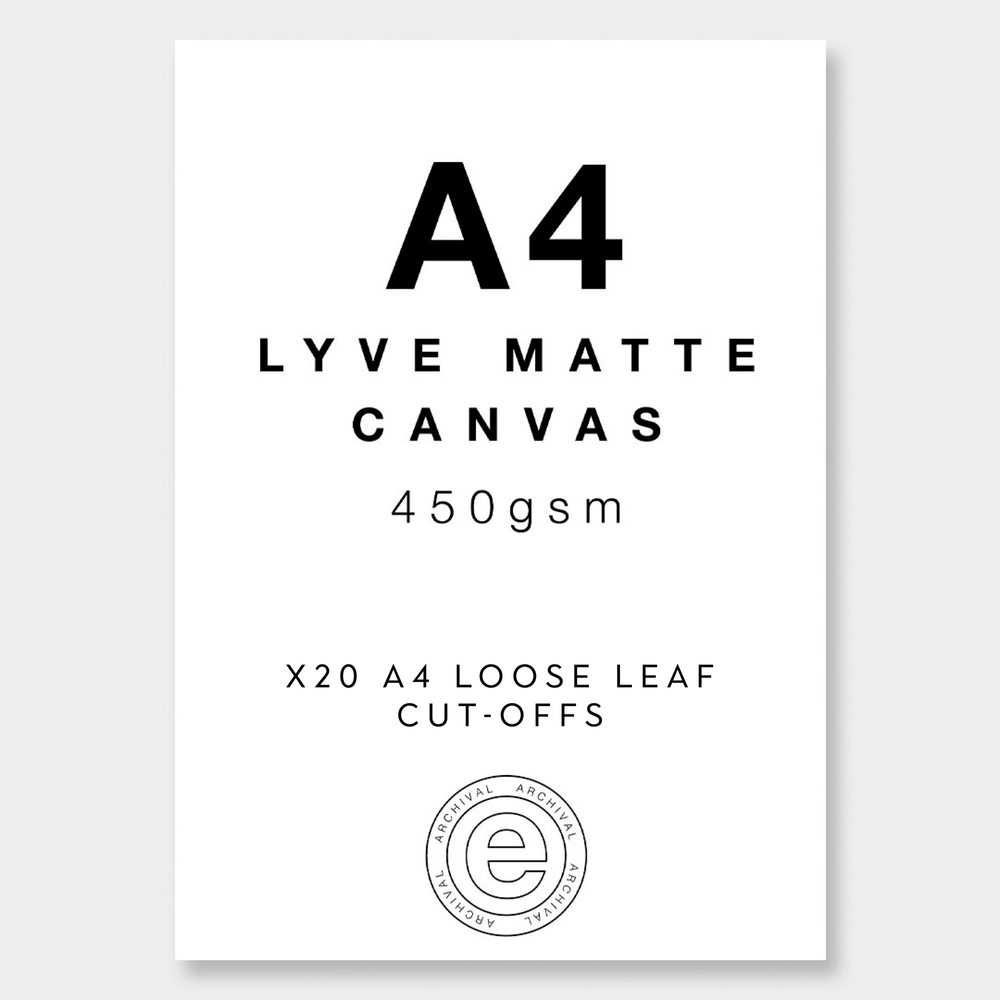 Lyve Matte Canvas Off-cuts Pack