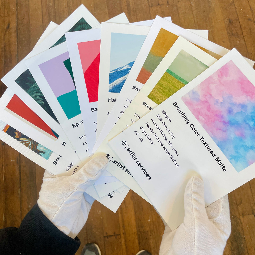 Paper Sample Pack // Fine Art Paper // Artist Services Auckland